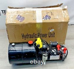 NorTrac 12 Volt DC Hydraulic Power Unit L-H-L Single Acting 106667 (P-24 #2622)