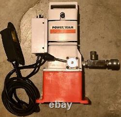 Power Team Pe182 Electric 2-speed Single Acting Hydraulic Pump 700 Bar 115v