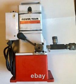 Power Team Pe182 Electric 2-speed Single Acting Hydraulic Pump 700 Bar 115v