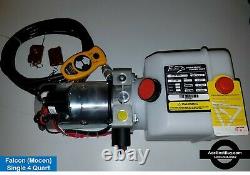 S2-4 Hydraulic 12v Gravity Down Pump wired + wireless remotes Industrial Duty