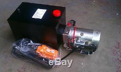 Singe Acting DC Hydraulic Power Unit Pack, with Remote Dump Tipper 2950 psi