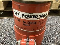 Spx Power Team C5510c Single Acting Hydraulic Cylinder Model B 55 Ton 476