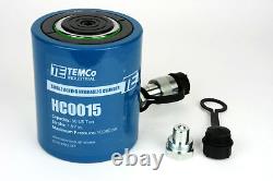 TEMCo HC0015 Hydraulic Cylinder Ram Single Acting 50 TON 2 Inch Stroke