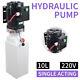 220v 10l Single Acting Hydraulic Pump Dump Hydraulic Power Unit Voiture Remorque Lift