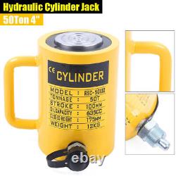 4-stroke Hydraulic Cylinder Ram Jack Lifting Simple Agissant Ram Jaune 50ton Us