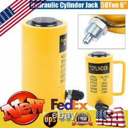 50 Tonnes Hydraulique Cylindre Jack 6 Stroke Simple Action Jack Ram 150mm 953cc