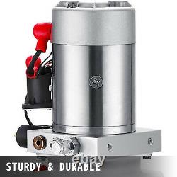 8 Quart Single Acting Hydraulic Pump Trailer Control Kit 12v Réservoir En Plastique