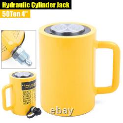 Cylindre Hydraulique De 50 Tonnes Jack 4 100mm Atteinte Simple Action Jack 635cc