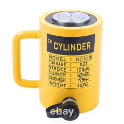 Cylindre Hydraulique De 50 Tonnes Jack 4/100mm Stroke Simple Actionné Ram Hydraulique Solide