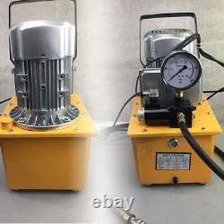 Groupe de pompe à palettes hydraulique à simple effet avec unité de puissance, tuyau d'huile 1400 tr/min 110V