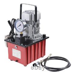 Groupe motopompe hydraulique électrique AC 110V à simple effet avec tuyau d'huile de 1,8 mètre