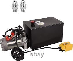 Groupe motopropulseur hydraulique à simple effet de 15 litres 12V pour remorque basculante et levage de voiture
