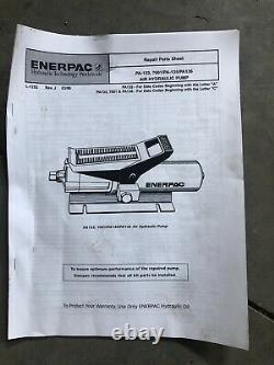 Pompe Hydraulique D'air Enerpac Pa133 Usagée 10 000psi
