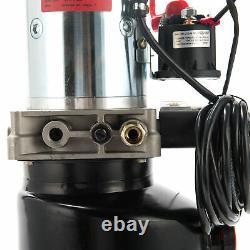 Pompe Hydraulique Poly 12 Volts De 6 Litres Pour Remorque À Benne À Ordures À Action Unique