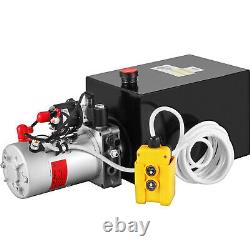 Pompe Hydraulique Simple Effet 12 Réservoir Pintes Power Unit Pack De Métal Du Réservoir 12v