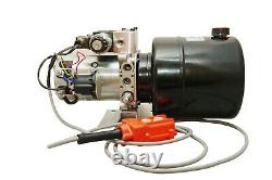 Pompe Hydraulique Unité D'alimentation À Simple Action 12v DC Dump Remorque 12 Quart Avec Télécommande