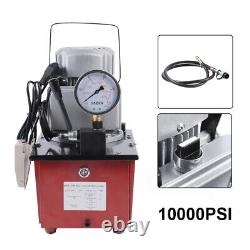 Pompe à huile à actionnement simple à pompe hydraulique électrique 7L, valve manuelle 10000 PSI 1400rpm