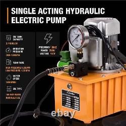 Pompe électrique hydraulique portable à simple effet de 8,4 litres/2,1 gallons.