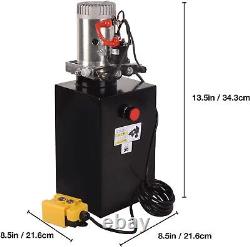 Pompe hydraulique 15 quarts 3,9 gallons simple effet remorque à benne basculante 12V levage
