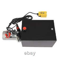 Pompe hydraulique 20 litres Simple effet Pompe de remorque basculante Unité de puissance CC 12V