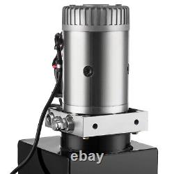 Pompe hydraulique à simple effet 12v pour remorque basculante avec réservoir de 8 litres - Groupe de puissance