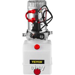 Pompe hydraulique à simple effet de 4 quarts pour remorque basculante 12V avec télécommande en plastique pour déchargement