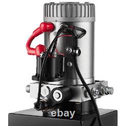 Pompe hydraulique à simple effet de 8 quarts pour remorque basculante avec réservoir de 12V. Unité de puissance