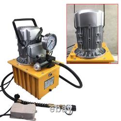 Pompe hydraulique électrique à 10000 psi, pack d'alimentation avec pompe à huile à simple effet, capacité de 7L.