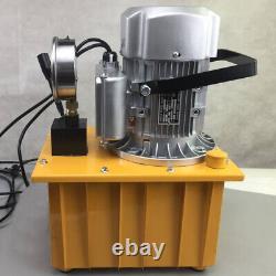 Pompe hydraulique électrique à simple effet avec vanne manuelle, 10000 PSI, 110V, 750W.