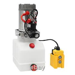 Pompe hydraulique électrique, bloc d'alimentation hydraulique 12V 3KW Pompe à huile à simple effet 4/L