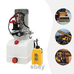 Pompe hydraulique électrique, groupe de puissance hydraulique 12V, pompe à huile à simple effet 4/L