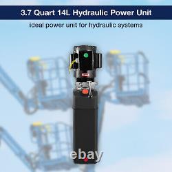 Pompe hydraulique simple effet de 14 quarts pour ascenseur de voiture 3HP pour levage de voiture à 2 et 4 colonnes