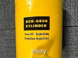 RCH-6050 Vérin hydraulique creux à simple effet de 60 tonnes avec 2 courses