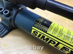 Simplex Pompe Hydraulique P20 Cylindre À Action Unique, 20 Q En Huile Rés 2850 Psi