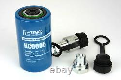 Temco Hc0006 Cylindre Hydraulique Ram Simple Acting 10 Ton 2 Inch Stroke
