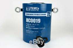 Temco Hc0019 Cylindre Hydraulique Ram Simple Effet 100 Tonnes 4 Pouces Stroke