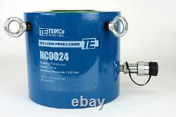 Temco Hc0024 Cylindre Hydraulique Ram Simple Agissant 200 Tonnes Course De 2 Pouces