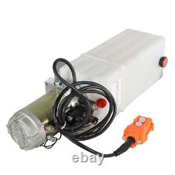 Unité D'alimentation Hydraulique 10 Quart Pompe Hydraulique Remorque À Simple Action 12v DC