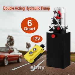 Unité Hydraulique À Double Action 12v DC Dump Trailer 6 Quart Avec Télécommande
