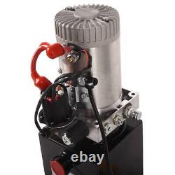Unité de puissance hydraulique à simple effet Pompe de remorque basculante 4 quart 3200 PSI 12V