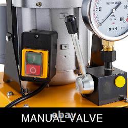 Vevor Electric Hydraulic Pump Power Pack Valve Manuelle Psi 10k À Action Unique