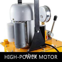 Vevor Pompe Hydraulique Électrique 2 Étape Unique Agissant 10000 Psi 7l Huile Capa 110v